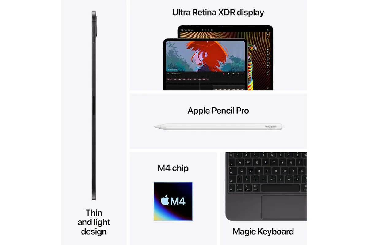 13" iPad Pro M4 Wi-Fi Cellular | 2TB | Silver