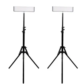 13" LED Photography Video DIY Studio Lighting Kit - 2x 'DUO' Crystal Luxe