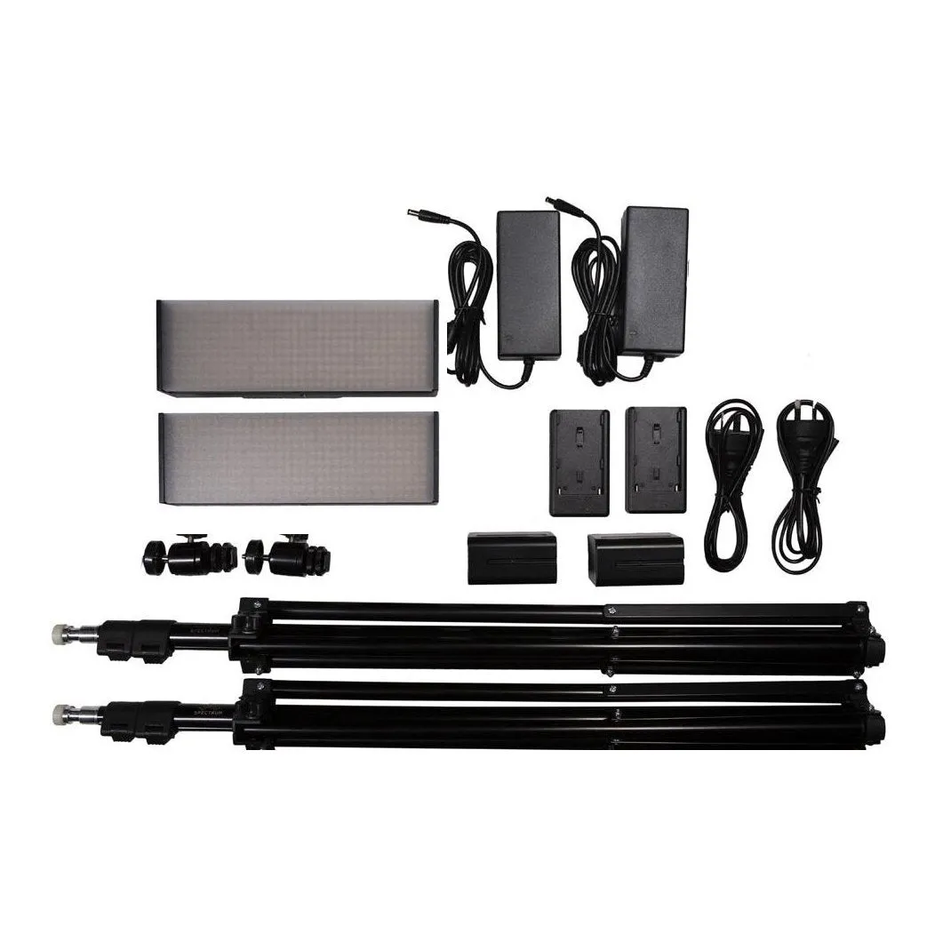 13" LED Photography Video DIY Studio Lighting Kit - 2x 'DUO' Crystal Luxe