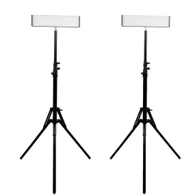13" LED Photography Video DIY Studio Lighting Kit - 'DUO' Crystal Luxe (No Battery & Charger)
