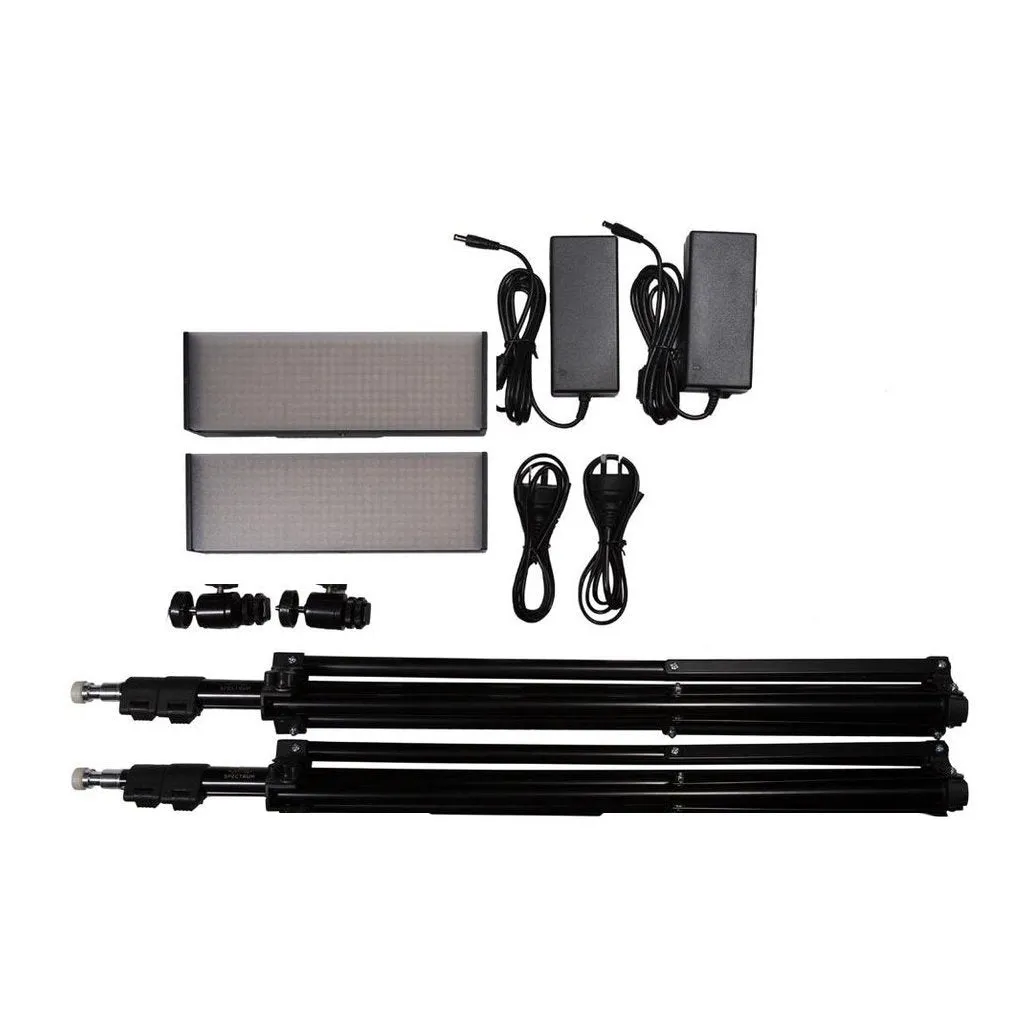 13" LED Photography Video DIY Studio Lighting Kit - 'DUO' Crystal Luxe (No Battery & Charger)