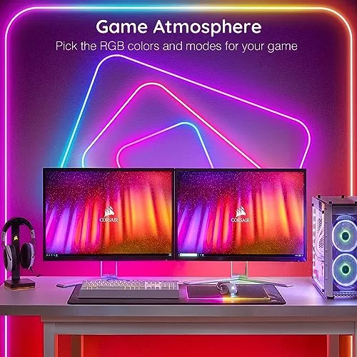 20Ft Neon Rope Lights,Flexible Led Rope Lights Control with App/Remote,Multiple Modes Rope Lights,IP65 Outdoor RGB Led Neon Lights Waterproof,Music Sync Gaming Led Neon Light Strip for Bedroom Decor