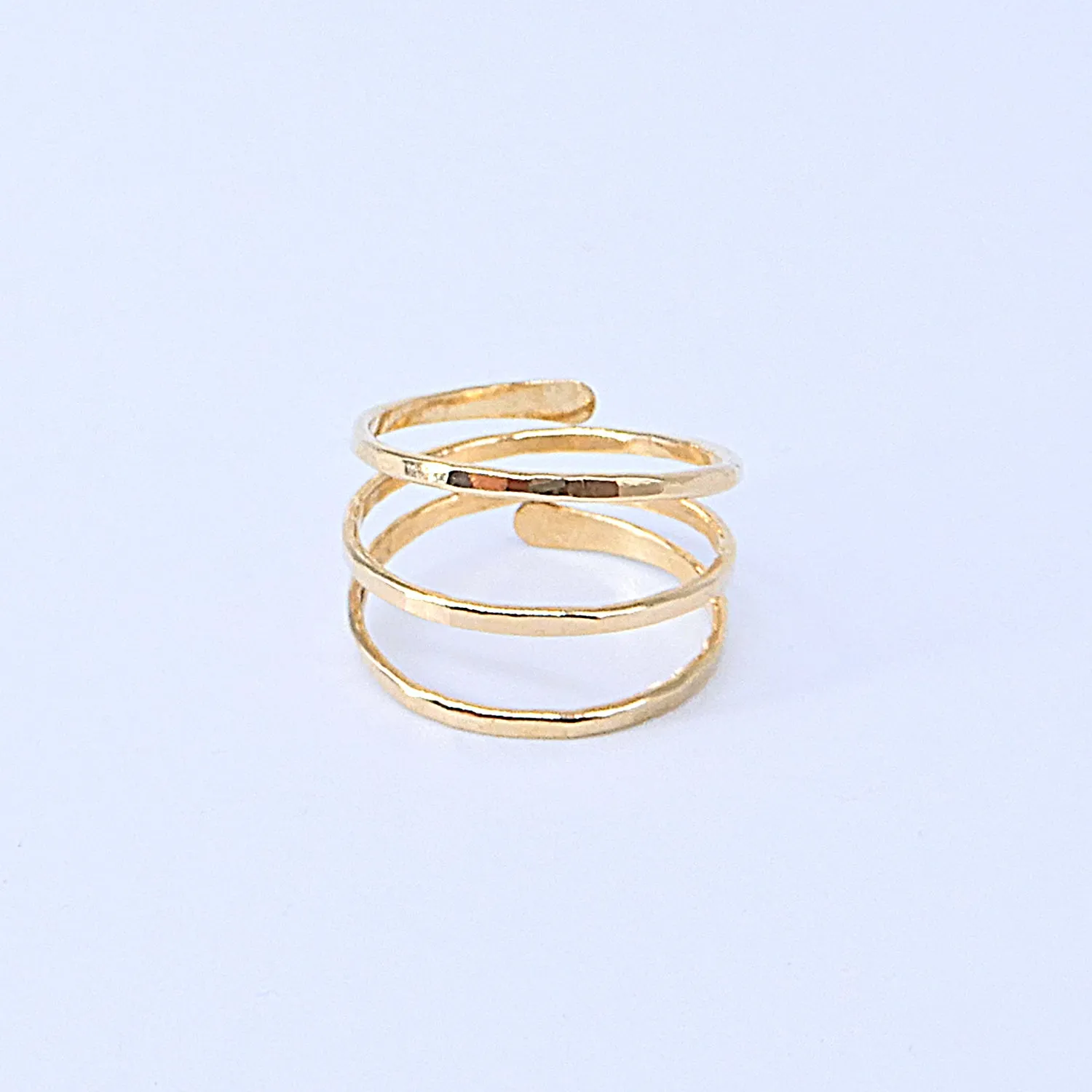 3 Strand Ring Size 6 Gold