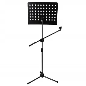 5 Core Sheet Music Stand With Mic Stand Holder - 3 IN 1 Professional