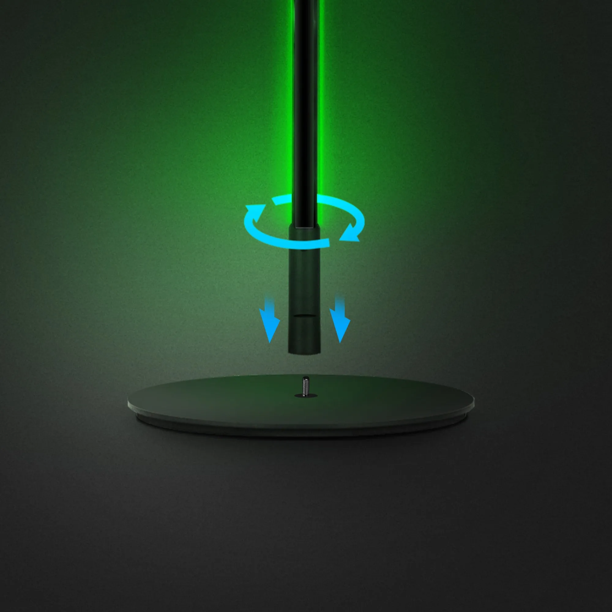 52 in. Smart Multi-Color Folding Floor Lamp with Chasing and Music Sync