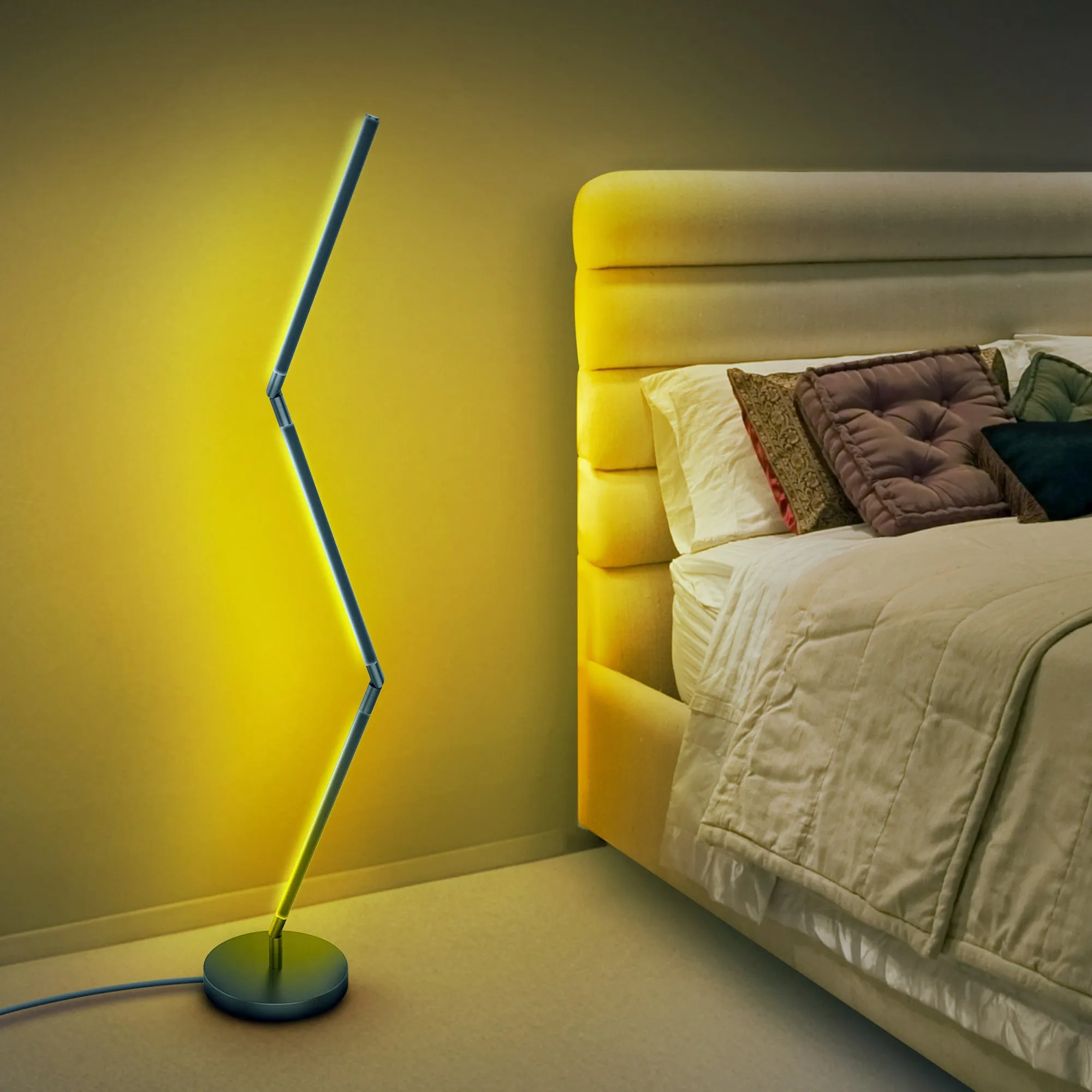 52 in. Smart Multi-Color Folding Floor Lamp with Chasing and Music Sync