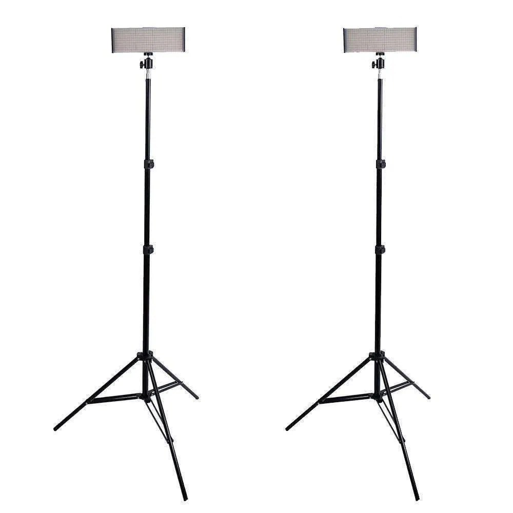 9" LED Photography Video DIY Studio Lighting Kit - 'DUO' Crystal Luxe (No Battery And Charger) - Bundle