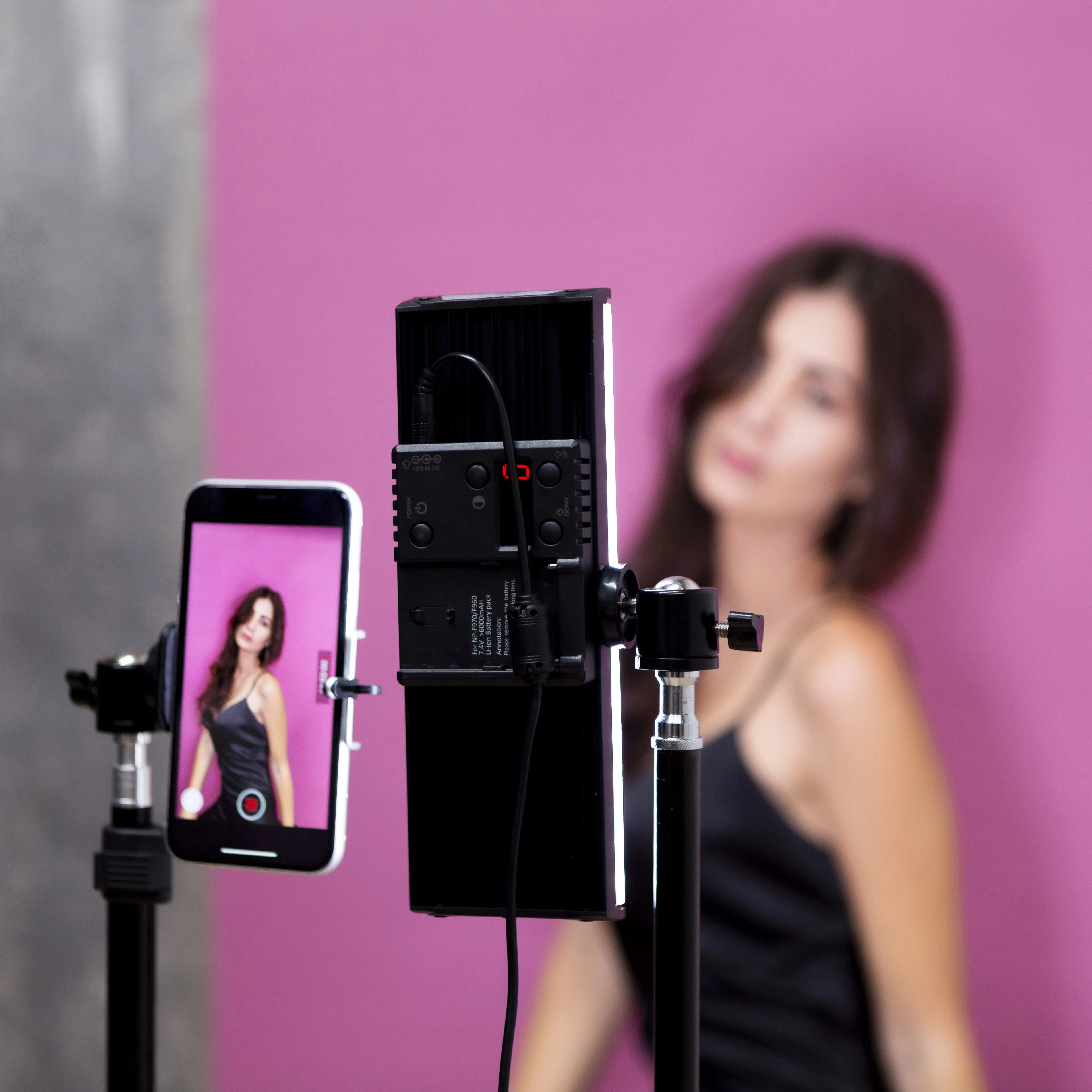 9" LED Photography Video Studio Lighting Kit - 1x Crystal Luxe - Bundle