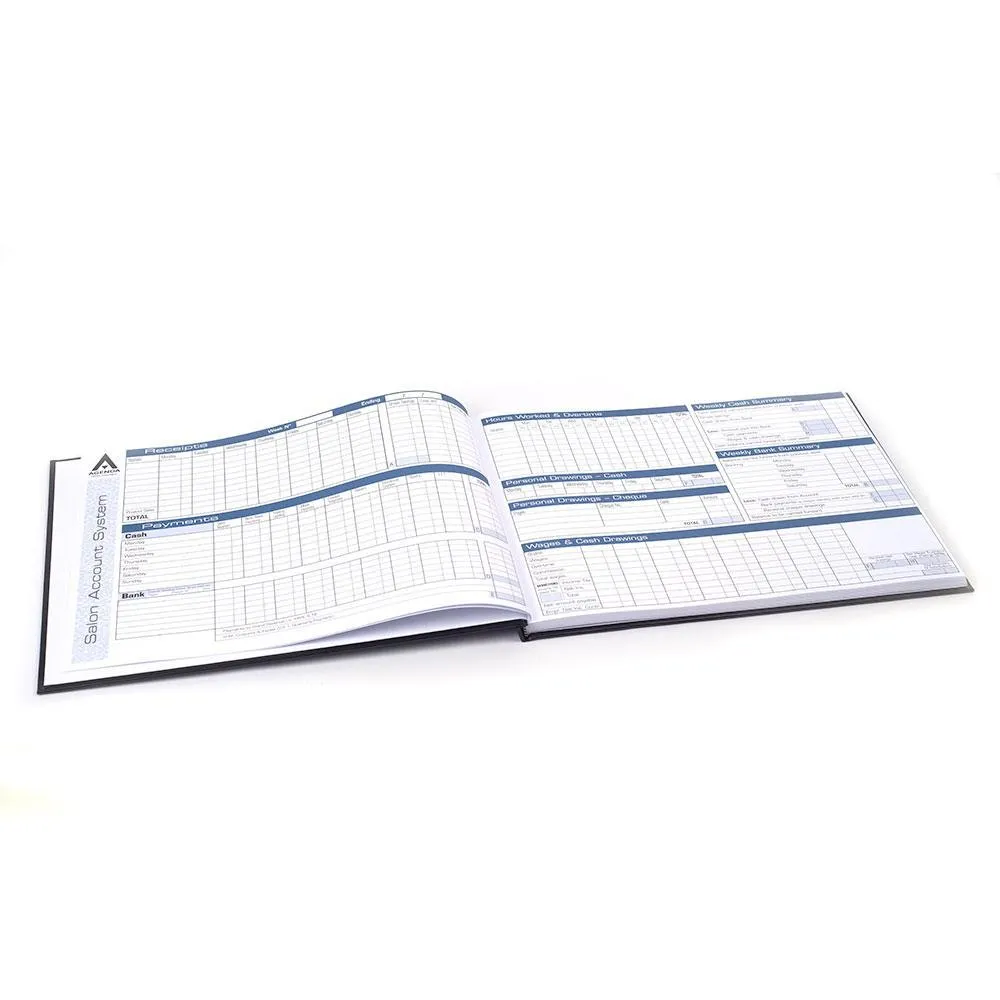 Agenda Salon Accounts Book Black