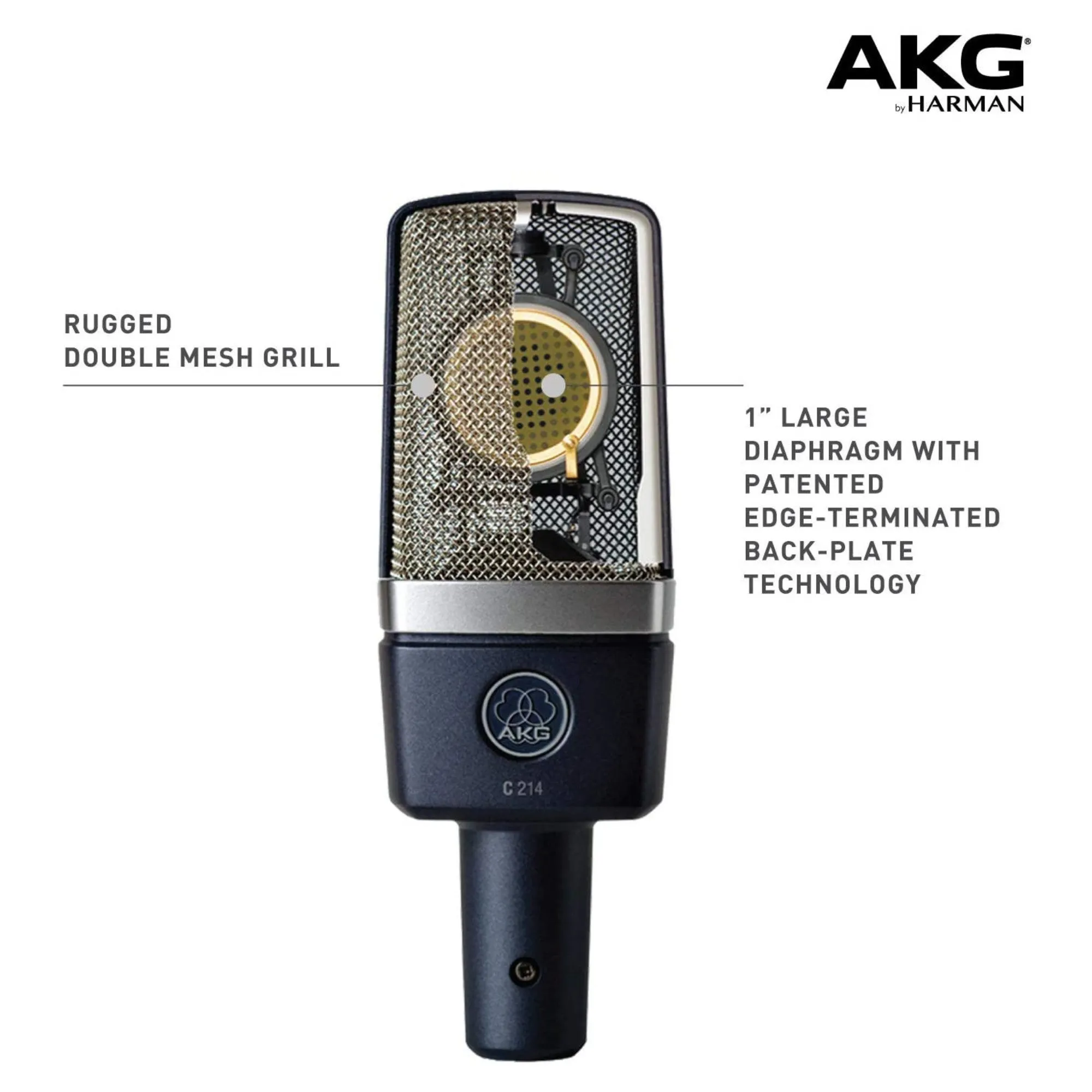 AKG C214 - Professional Large-Diaphragm Condenser Microphone