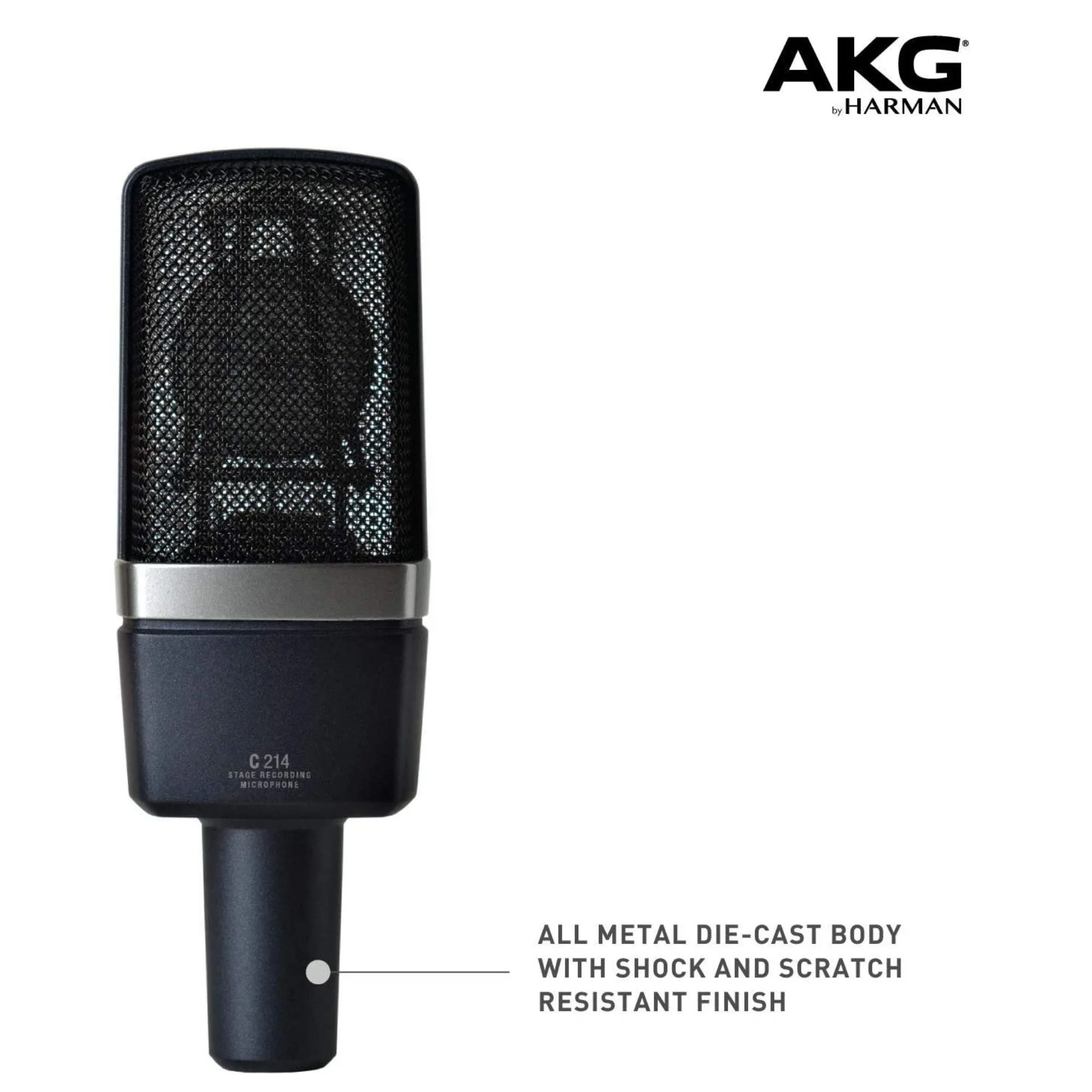 AKG C214 - Professional Large-Diaphragm Condenser Microphone