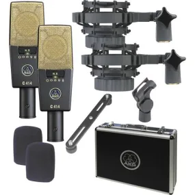 AKG C414 XLII STEREO SET Matched Pair Large-Diaphragm Condenser Microphones