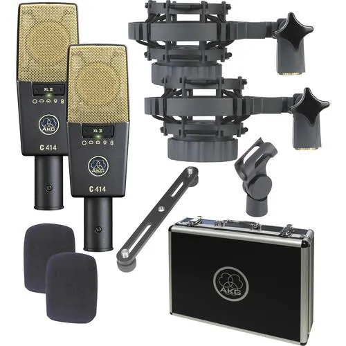 AKG C414 XLII STEREO SET Matched Pair Large-Diaphragm Condenser Microphones