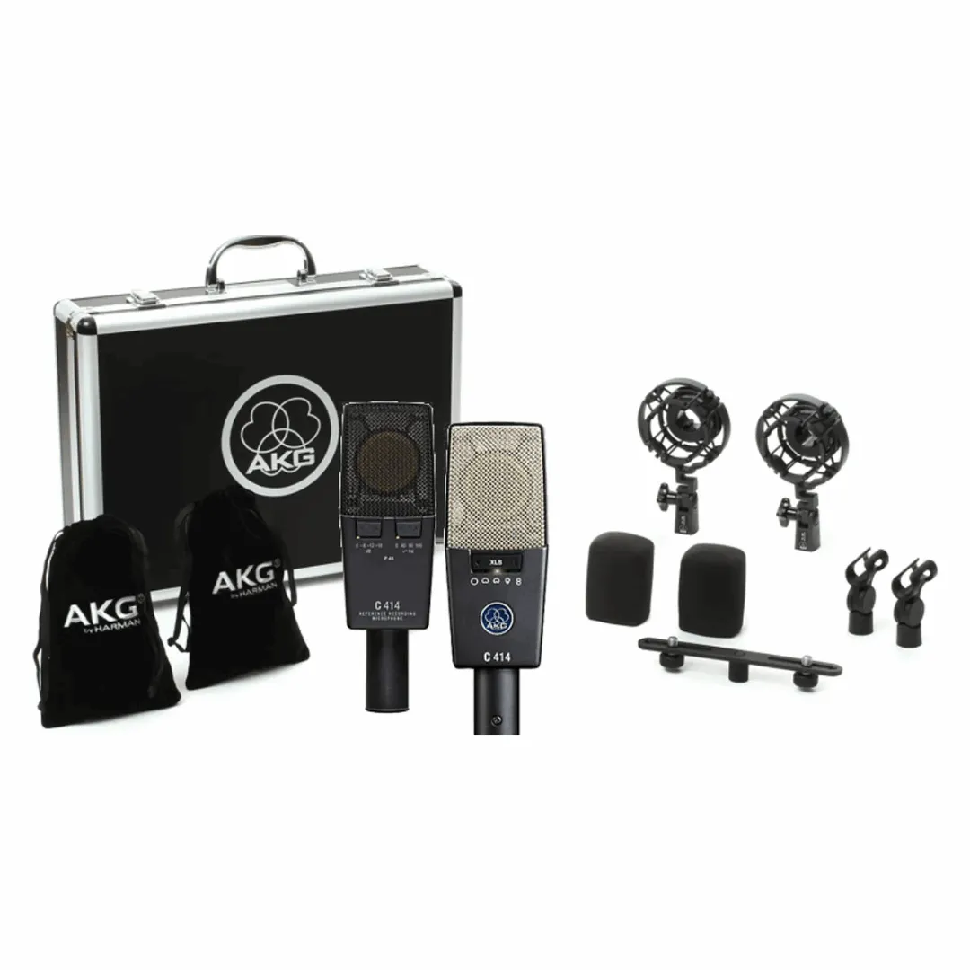 AKG C414 XLS/ST Large-diaphragm Condenser Microphone - Matched Pair (C414XLSST)