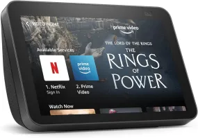 Amazon Echo Show 8 (2nd Gen) Smart Display With Alexa - Black