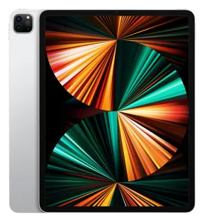 Apple iPad Pro (5th Gen, 2021) 12.9" Liquid Retina XDR Display, 128GB, WiFi   Cellular, Unlocked, Silver - MHNT3LL/A