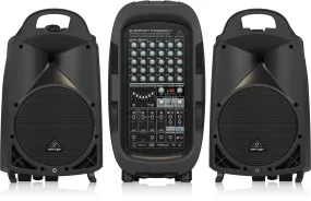 Behringer PPA2000BT 8-Channel 2000Watt Portable PA System