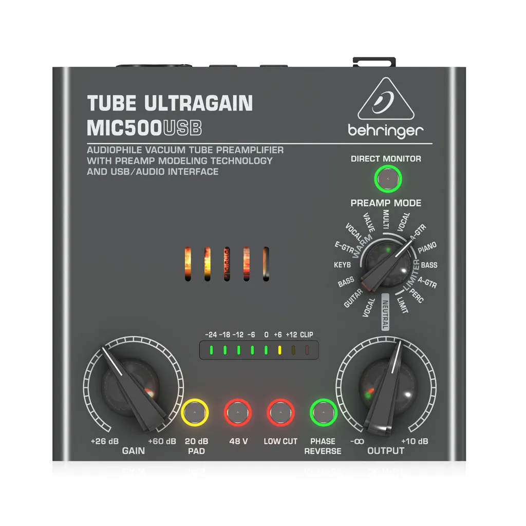 Behringer Tube Ultragain MIC500USB Preamp