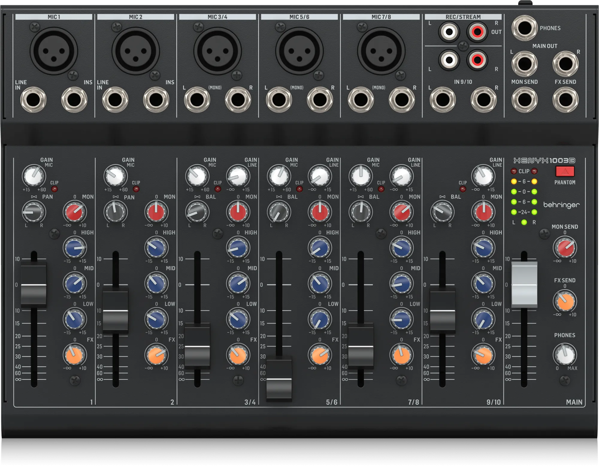 Behringer XENYX 1003B Premium Analog Mixer with 5 Mic Preamps