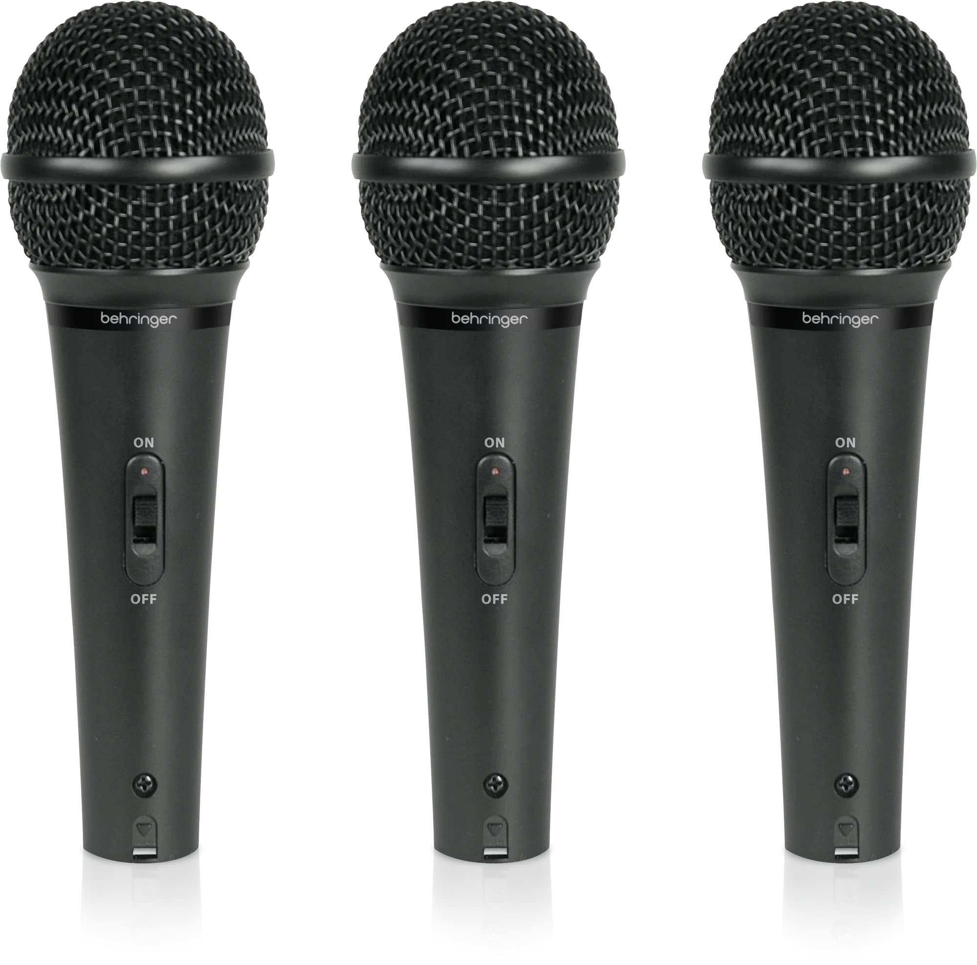 Behringer XM1800S 3 Dynamic Cardioid Vocal Microphones Set Of 3