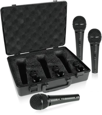 Behringer XM1800S 3 Dynamic Cardioid Vocal Microphones Set Of 3