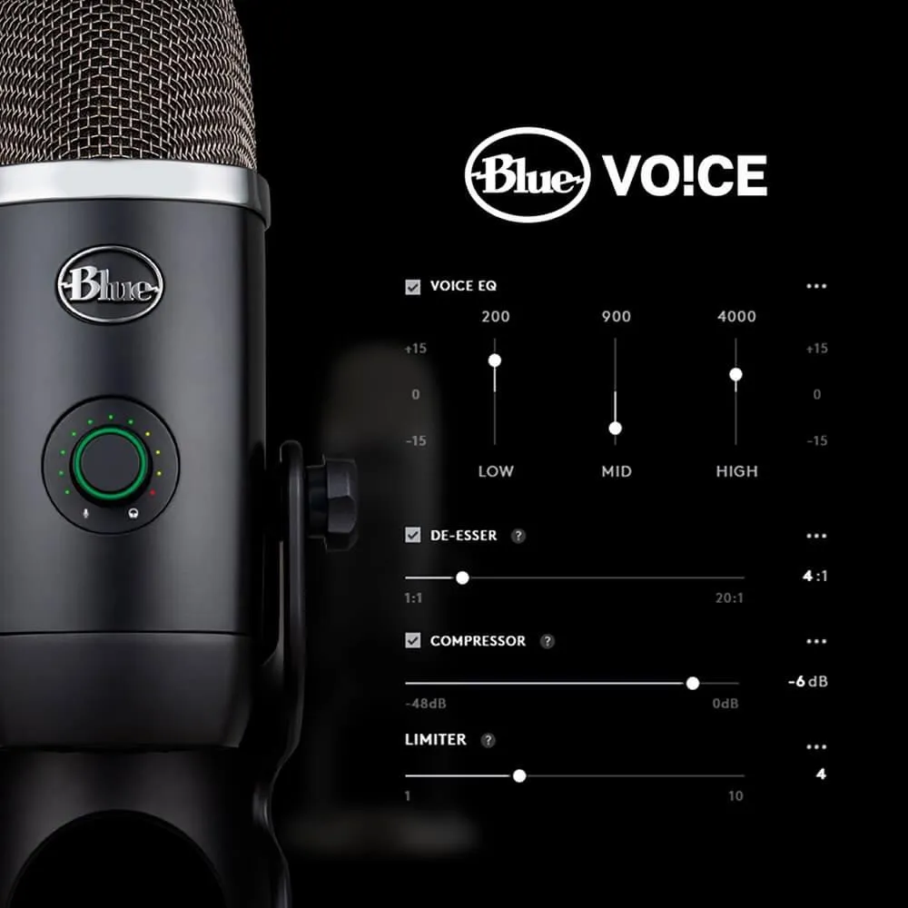 BLUE YETI X PROFESSIONAL CONDENSER USB MICROPHONE BLU-YETIXBK Black
