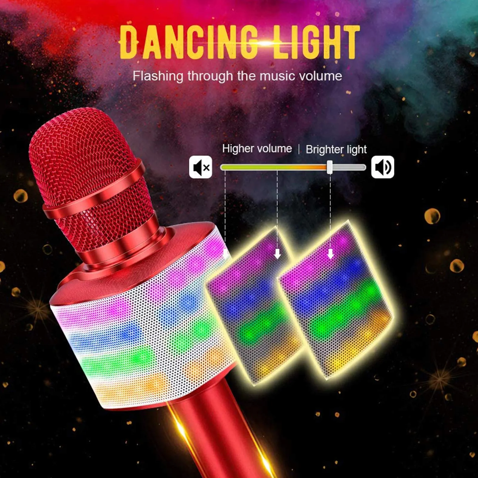 BONAOK Q37 & Q36 Karaoke Microphone, Portable Karaoke Machine for Kids and Adults Birthday Party Home Indoor Outdoor