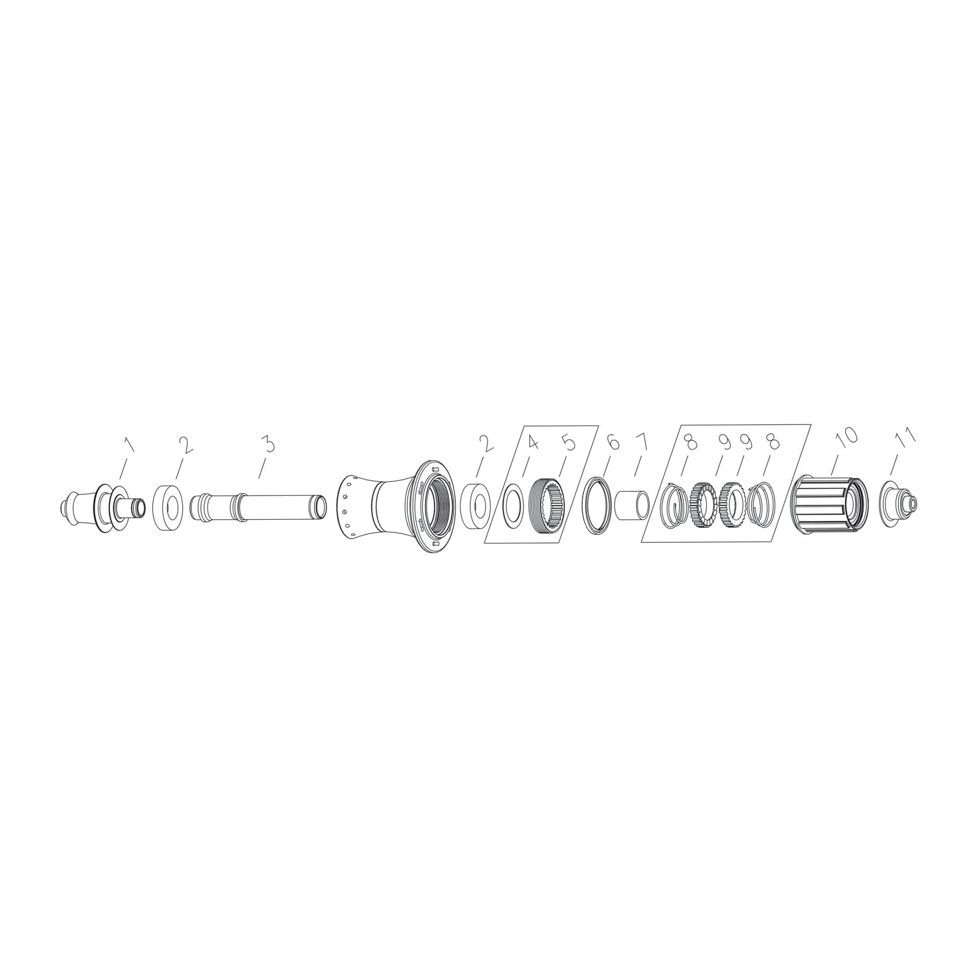 BONTRAGER DT240 ROAD 5MM NON-DRIVE AXLE END CAP