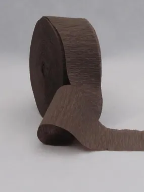 Brown Crepe Paper Streamers 81' Long