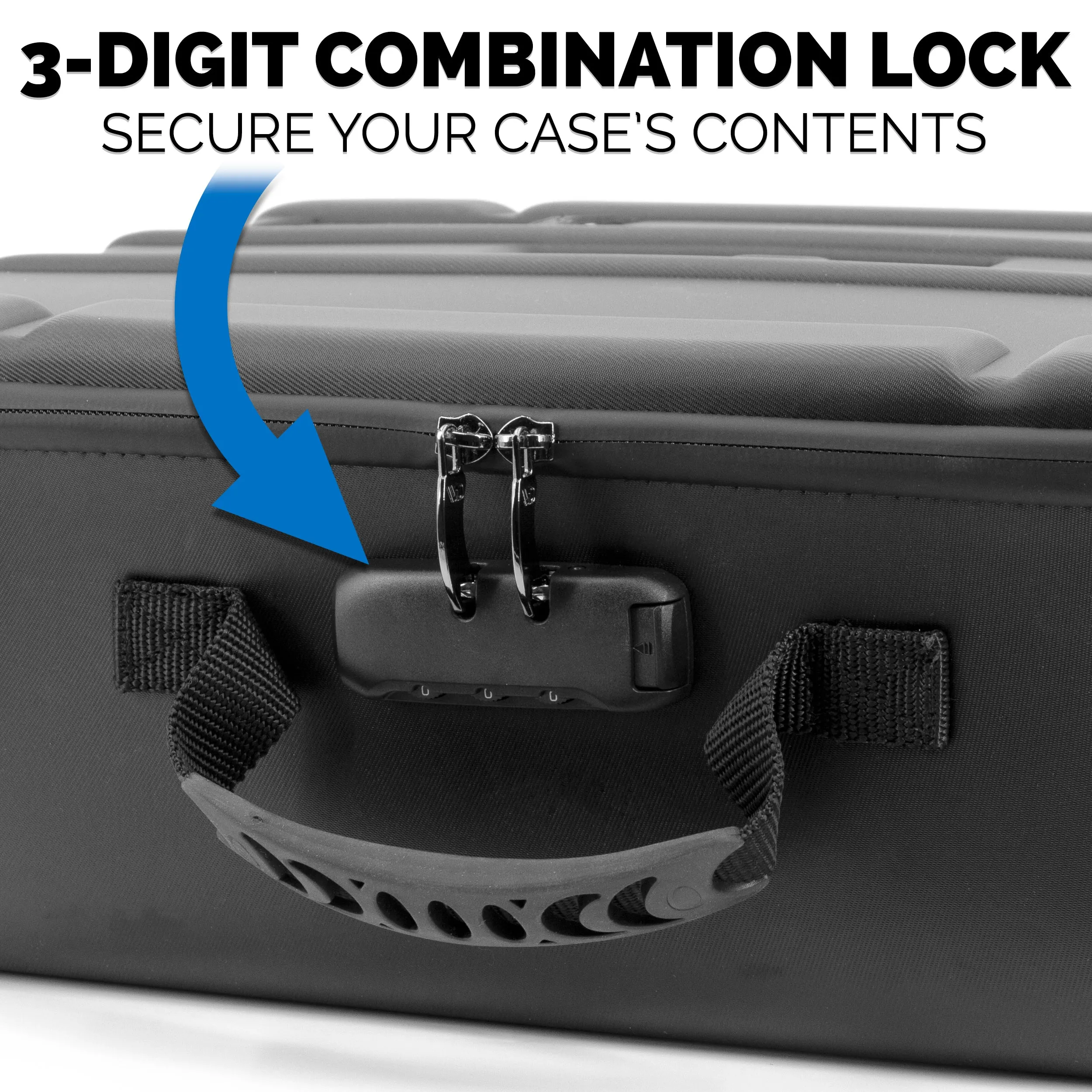 CASEMATIX Travel Case Compatible With Focusrite Scarlett Solo, Scarlett 2i2, ITrack Solo, Clarett  2Pre Audio Interfaces up to 13.5" x 10.5" x 2.2"