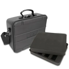 CASEMATIX Travel Case Compatible With Focusrite Scarlett Solo, Scarlett 2i2, ITrack Solo, Clarett  2Pre Audio Interfaces up to 13.5" x 10.5" x 2.2"