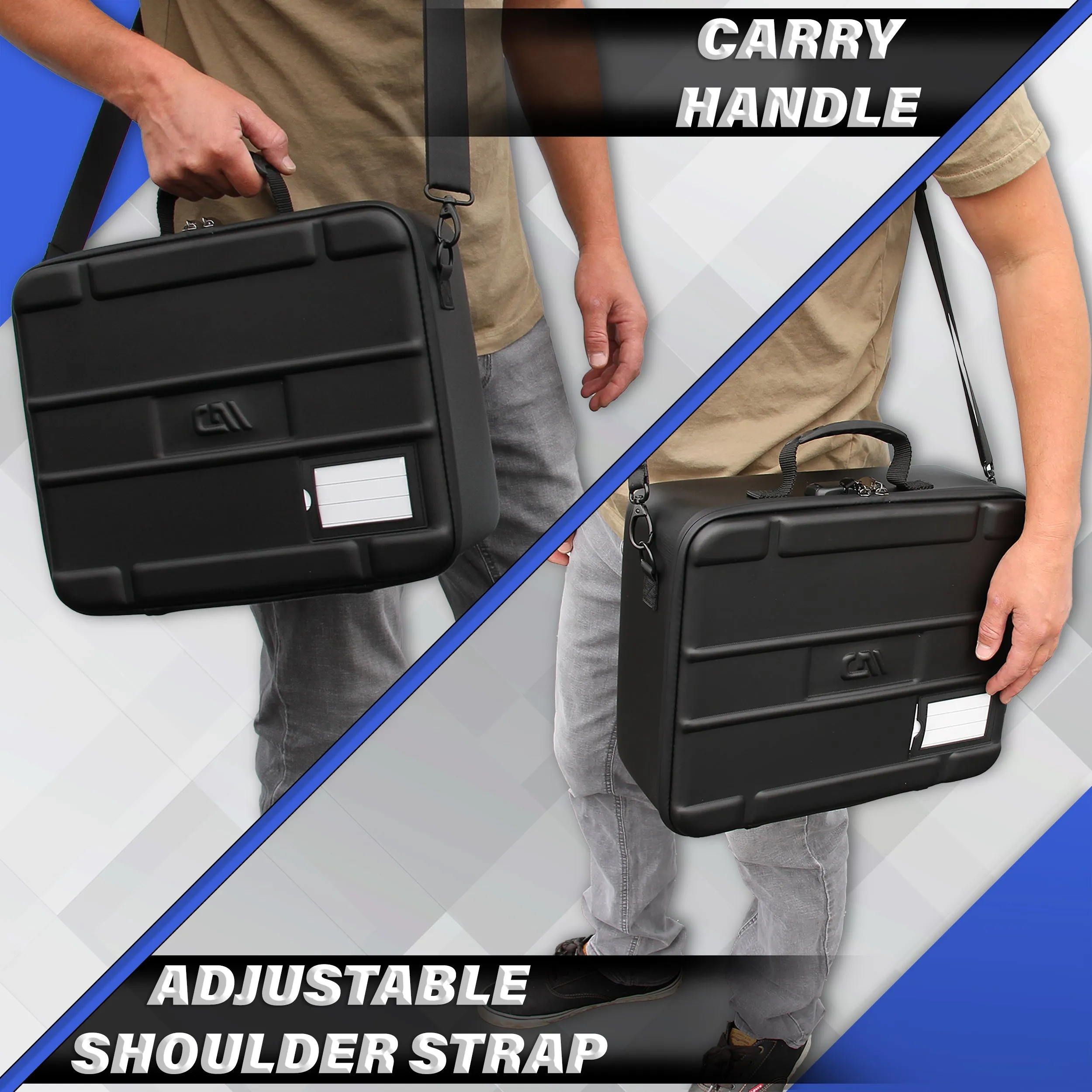 CASEMATIX Travel Case Compatible With Focusrite Scarlett Solo, Scarlett 2i2, ITrack Solo, Clarett  2Pre Audio Interfaces up to 13.5" x 10.5" x 2.2"