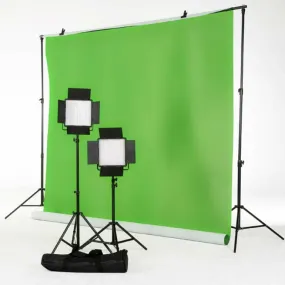 CSO 2 Head LED Lighting Kit with Green Screen