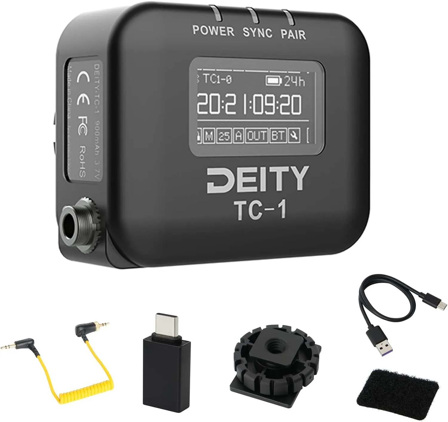 Deity TC-1 Wireless Timecode Generator Box (Bluetooth, 2.4 GHz)
