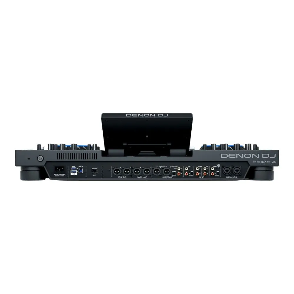Denon DJ PRIME4XUS Prime 4 4-Deck Standalone DJ System with 10-inch Touchscreen - DEMO