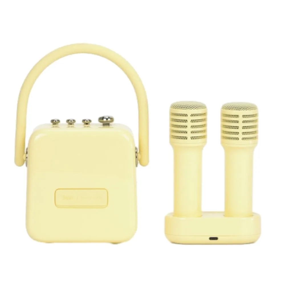 Divoom SongBird-SE Portable Karaoke Bluetooth Speaker with Dual Wireless Microphone