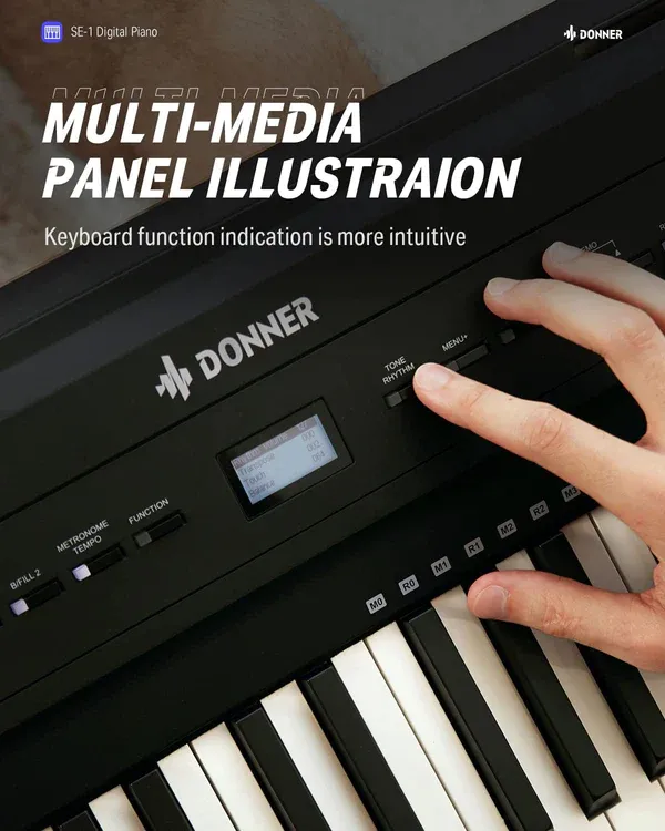 DONNER Digital Piano SE-1 Black