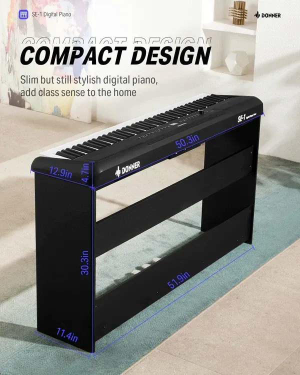 DONNER Digital Piano SE-1 Black