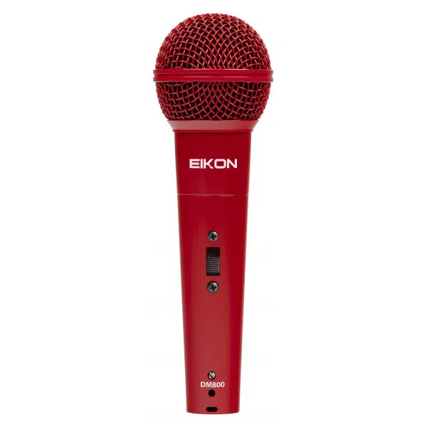 Eikon DM800RD Professional Vocal Microphone with Dynamic Capsule (Red)