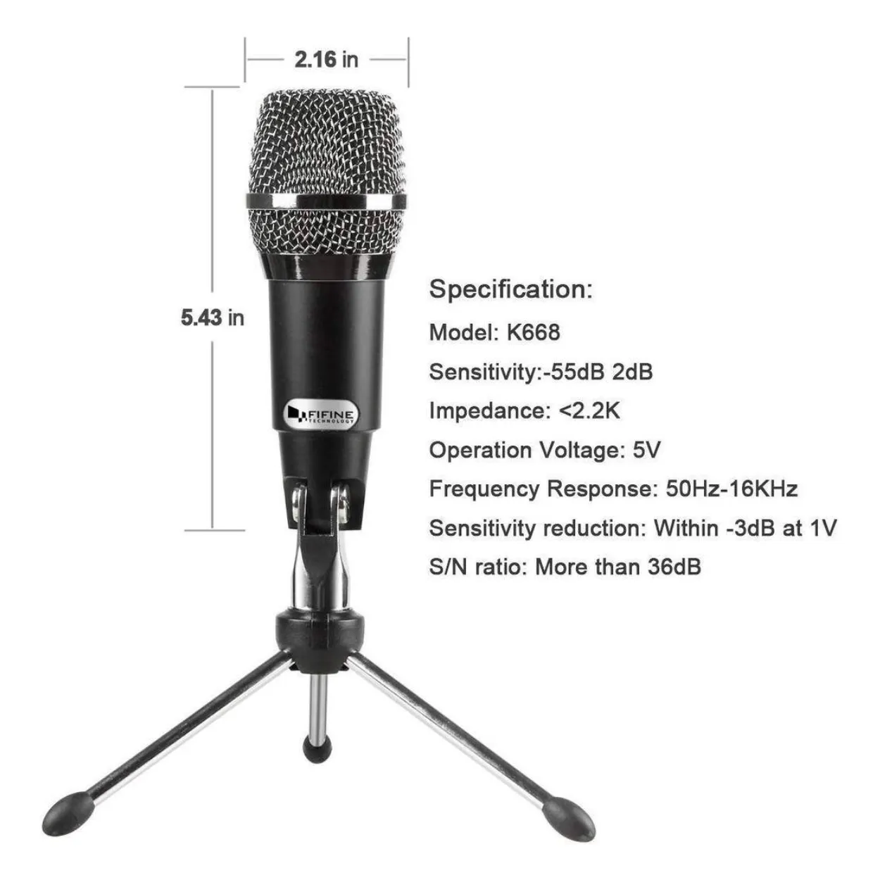 FIFINE K668 USB Microphone