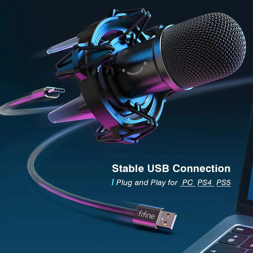 Fifine x DELE K651 USB Microphone Bundle