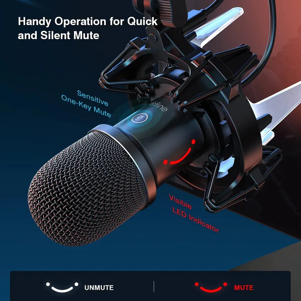 Fifine x DELE K651 USB Microphone Bundle
