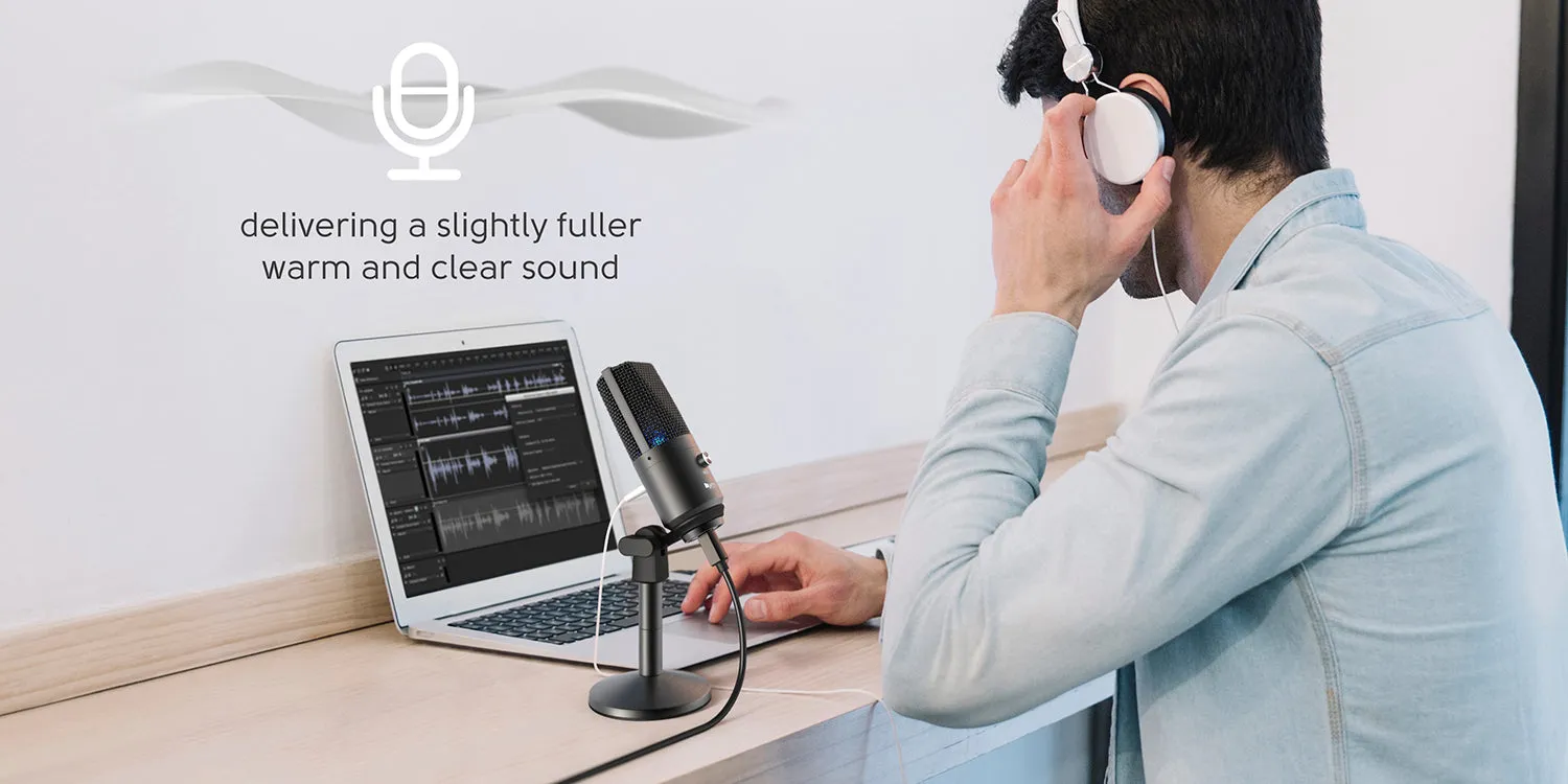 Fifine x DELE K670B USB Condenser Microphone, Black edition