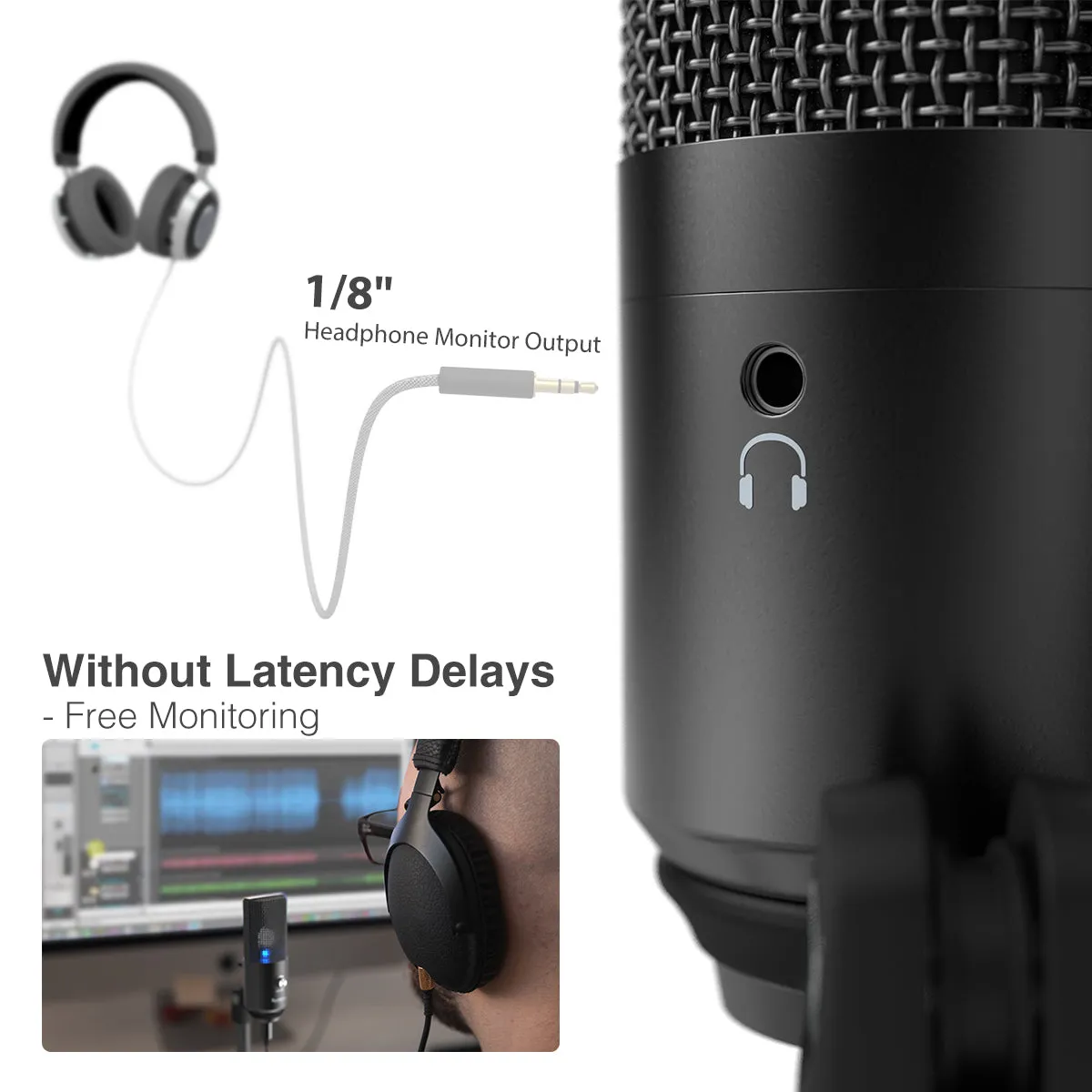 Fifine x DELE K670B USB Condenser Microphone, Black edition