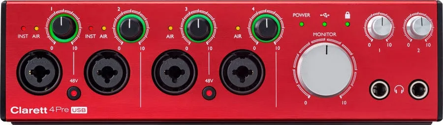 Focusrite Clarett 4Pre USB Audio Interface