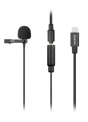 【For iOS Devices】 BOYA Clip-on Lavalier Microphone (BY-M2)