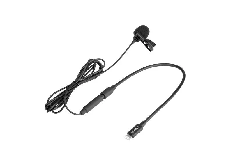 【For iOS Devices】 BOYA Clip-on Lavalier Microphone (BY-M2)