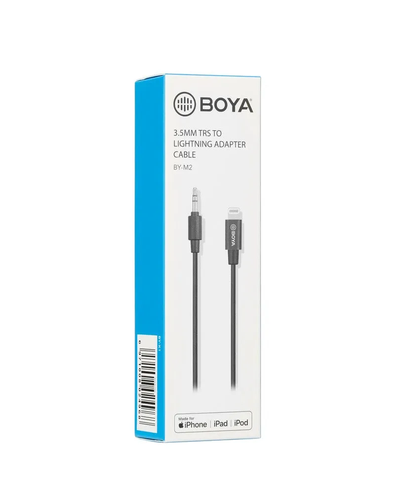 【For iOS Devices】 BOYA Clip-on Lavalier Microphone (BY-M2)