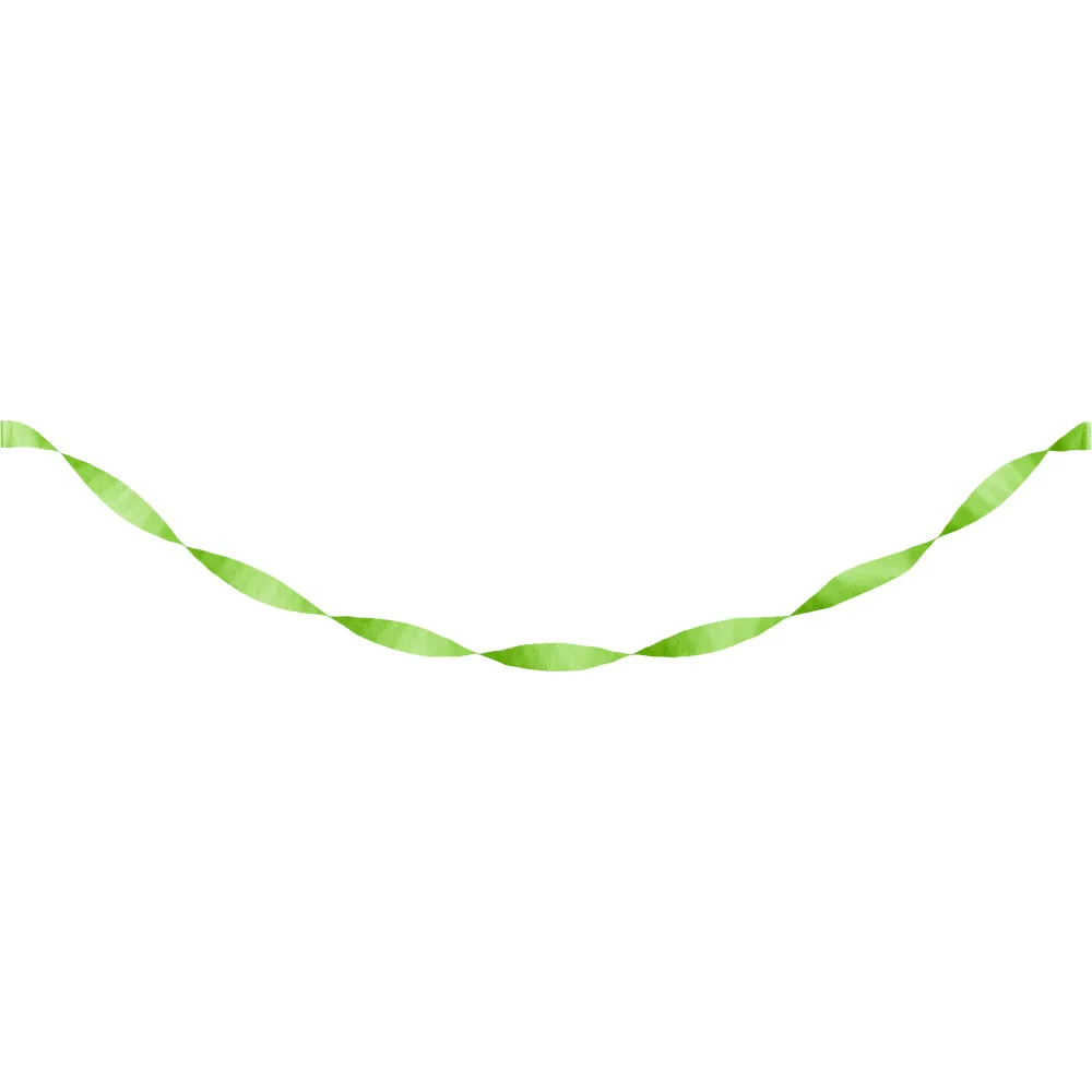 Fresh Lime Crepe Paper Streamer 81ft  | 1ct