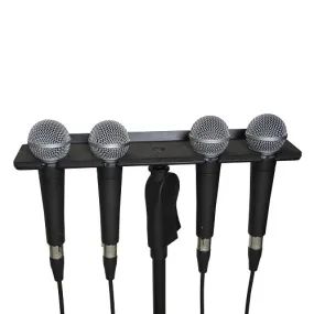 Gator Frameworks GFW-MIC-4TRAY Multi Microphone Tray for 4 Mics
